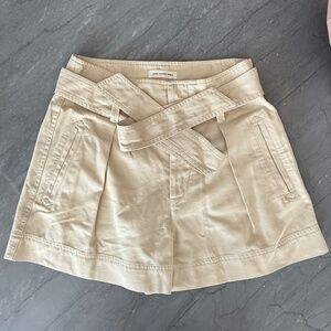 Isabel Marant Étoile Belted Cotton Twill Shorts – Beige EU 38